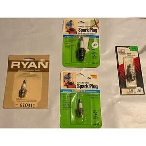 NOS -Spark Plug Lot - Ryan (Champion) 610311, Champion CJ6, KwikFix SP-1C, SP-4C